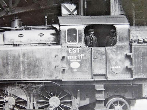 Carte photo cpa train - photo,