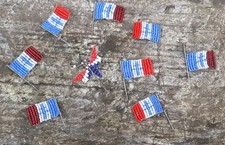 RARE LOT 9 BROCHES CROIX DE LORRAINE - INSIGNE  ÉPOQUE LIBERATION 