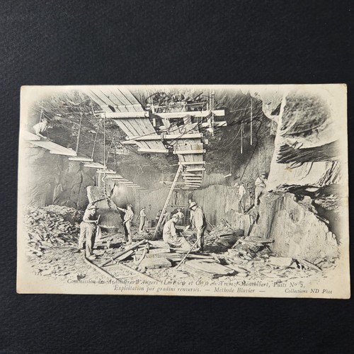 Cpa mines trélazé - mines,