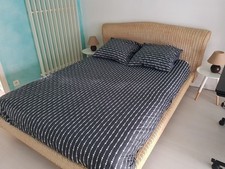 LIT  EN ROTIN 140X200 ROCHE BOBOIS