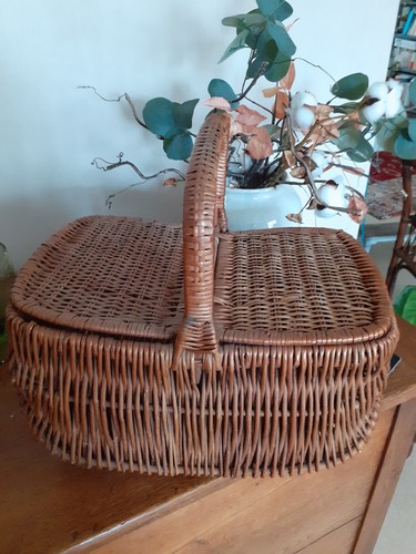 Ancien grand panier pique - -ancien, à