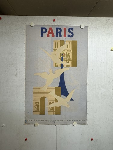 Rare affiche ancienne - , paris