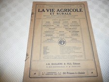 AGRICULTURE REVUE LA VIE AGRICOLE ET RURALE N° 11 FEVRIER 1912