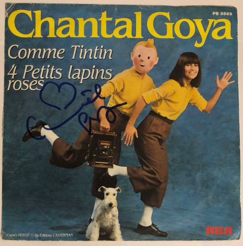 Autographe chantal goya - autographe,