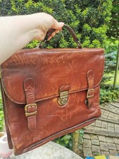 Serviette vintage en cuir