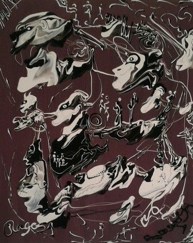 Tableau contemporain toile - tableau,