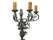 LOT N°1: APPLIQUE MURALE ELECTRIQUE 3 BOUGIES FER FORGE RUSTIQUE DERNIER LOT