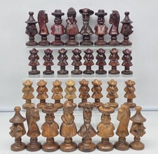 Magnifique jeu d’échecs chess set escardibul don quichotte 