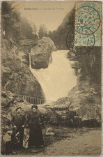 CPA - 65 CAUTERETS - Cascade du Cerisey - 1906