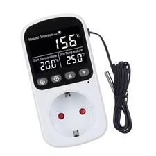 Prise Thermostat Numérique Contrôle Température avec Minuterie pour Divers Ap