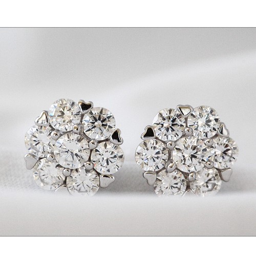 Boucles oreilles serti - d'oreilles, de
