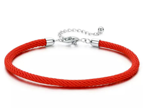 Bracelet corde rouge - , femme
