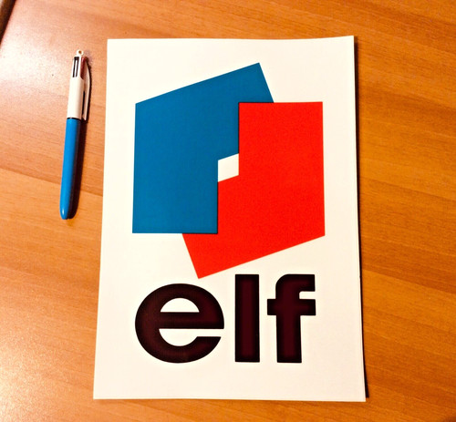 Elf autocollant pompe - ,