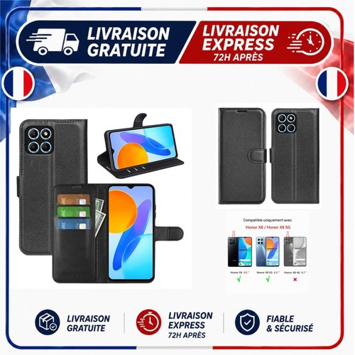 Coque portefeuille antichoc