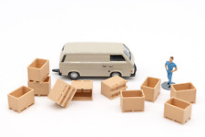 10 caisses bois palox 90cm H0 1:87 HO Diorama Train Marchandise Modellbahn LVM