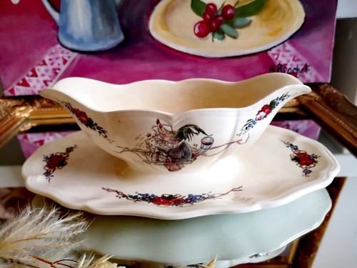 Saucière champêtre coq - champêtre, /coq