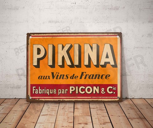 Plaque métal vintage - , pikina