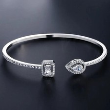 Bracelet Jonc Ouvert Argenté