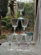 6 PETITS VERRES À LIQUEUR CRISTAL D'ARQUES MODÈLE VERSAILLES 10 CM (LOT 1)