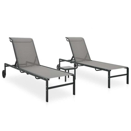 Lot chaises longues - 2, avec