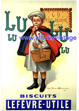 affiche poster  biscuit lu Lefèvre utile