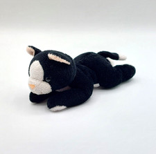 Petite peluche chat noir blanc