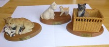 3 figurines de chats,en