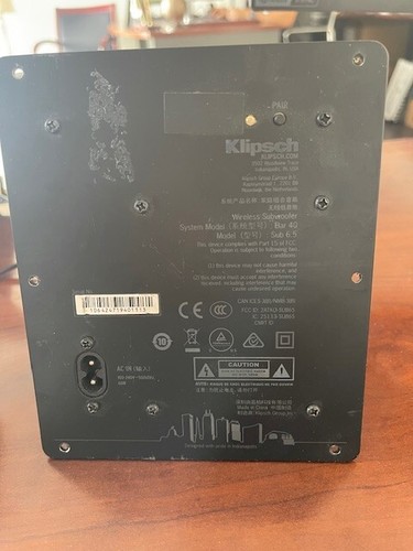 Klipsch cinema 400 subwoofer - cinema,