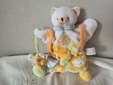 DOUDOU CHAT MARIONNETTE  AVEC