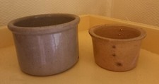 1 FAISSELLE ANCIENNE ET 1 POT EN TERRE CUITE EGOUTTOIR A FROMAGE MOULE 