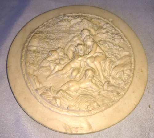 Bas relief sculpture calcaire - relief,