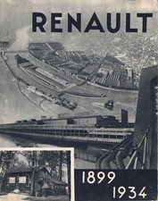 Catalogue brochure Renault Entreprise / Usines 10/1933 France