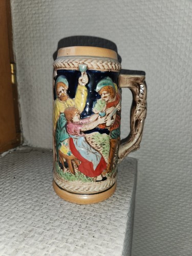 Chope biere ancienne gres - chope,