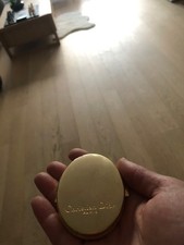Miroir de poche Christian Dior - couleur dorée - Forme ovale