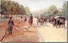 Cpa. Illustrateur Georges Pierre Avenue Des Bois Boulogne