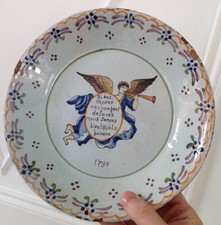 Superbe Assiette Faience