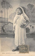 CPA TUNISIE SCENES ET TYPES JEUNE BEDOUINE