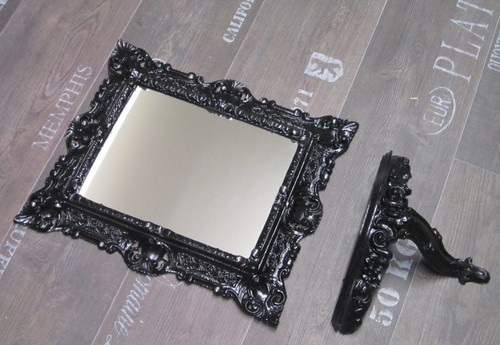 Miroir mural baroque noir - baroque,