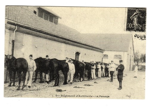 Cpa militaire scene - vie,
