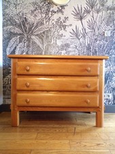 COMMODE ORME 3 TIROIR-DESIGN VINTAGE-DLG REGAIN-70-80