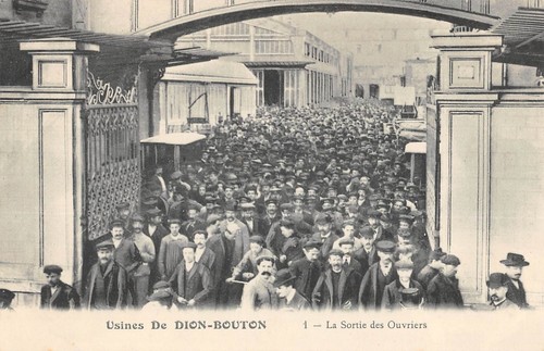 Cpa usines dion - usines, bouton