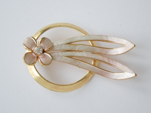 Broche vintage fleur cercle - vintage,