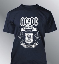 tee shirt ACDC groupe musique Rock n Roll Hard Rock AC-DC aspect usé