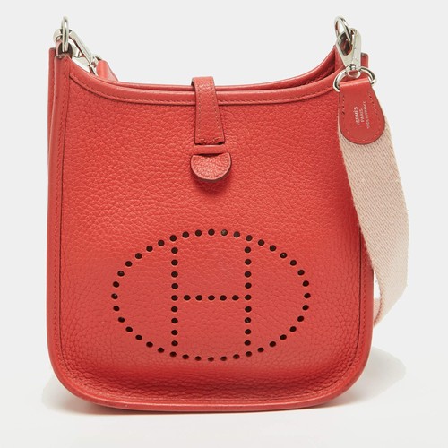 Sac cuir hermes evelyne tpm - cuir,