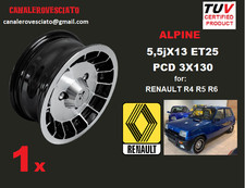 1 x jante alliage alpin turbo de 13 pouces pour Renault R4 R5 R6 R7 4 5 6 7