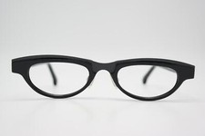 Lunettes Theo Belgium Van dyck 001 Noir Métallique Ovale Monture Neuf