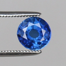 Saphir bleu naturel cachemire