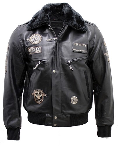 Homme cuir noir - noir, force