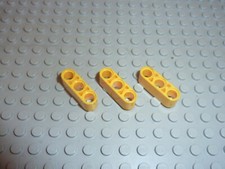 3 x LEGO Technic Yellow Beam 3