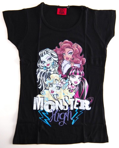 Shirt monster high noir - high, pour